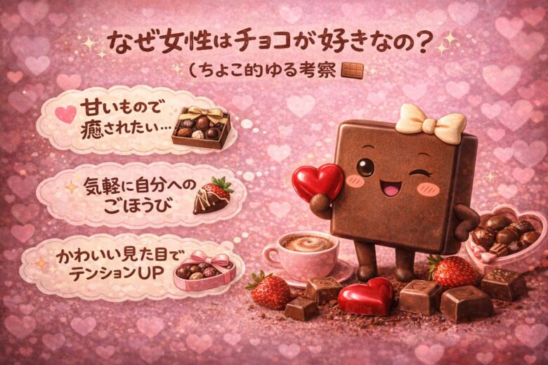 なぜ女性はチョコが好きなの？🍫（ちよこ的ゆる考察）