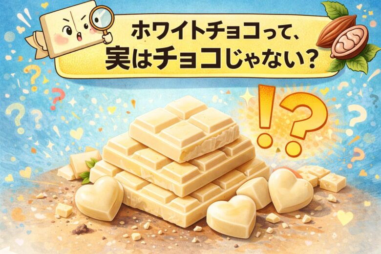 ホワイトチョコって、実はチョコじゃない？🍫