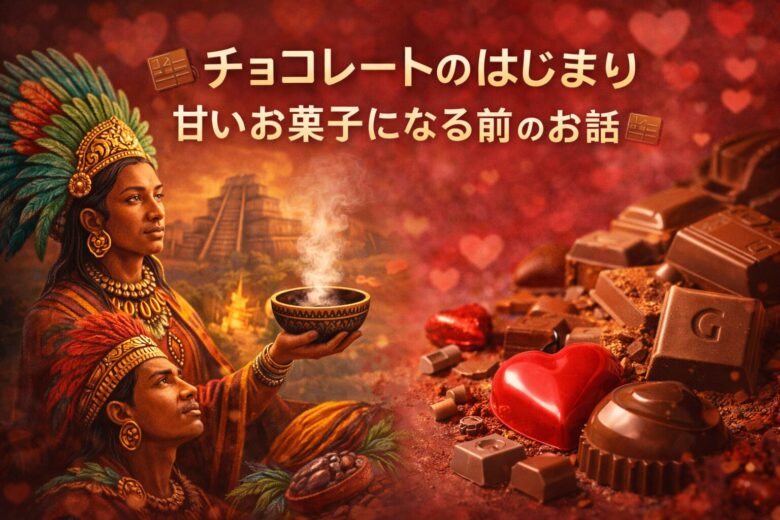 チョコレートのはじまり｜あまいお菓子になる前のお話🍫